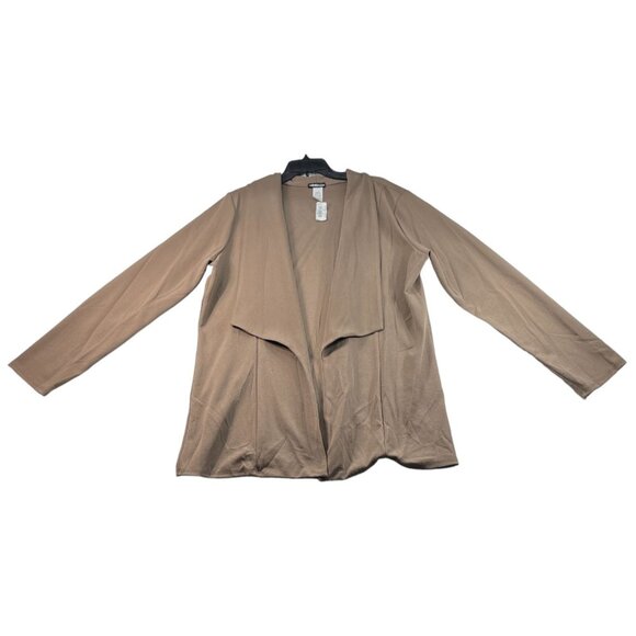 HEIMISH USA Tan Open Front Sweater - Picture 1 of 6